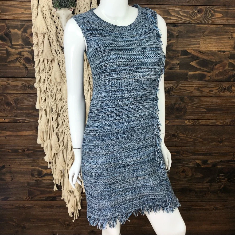 Holding Horses | Knitted‎ Fringe Sleeveless Sweater Dress